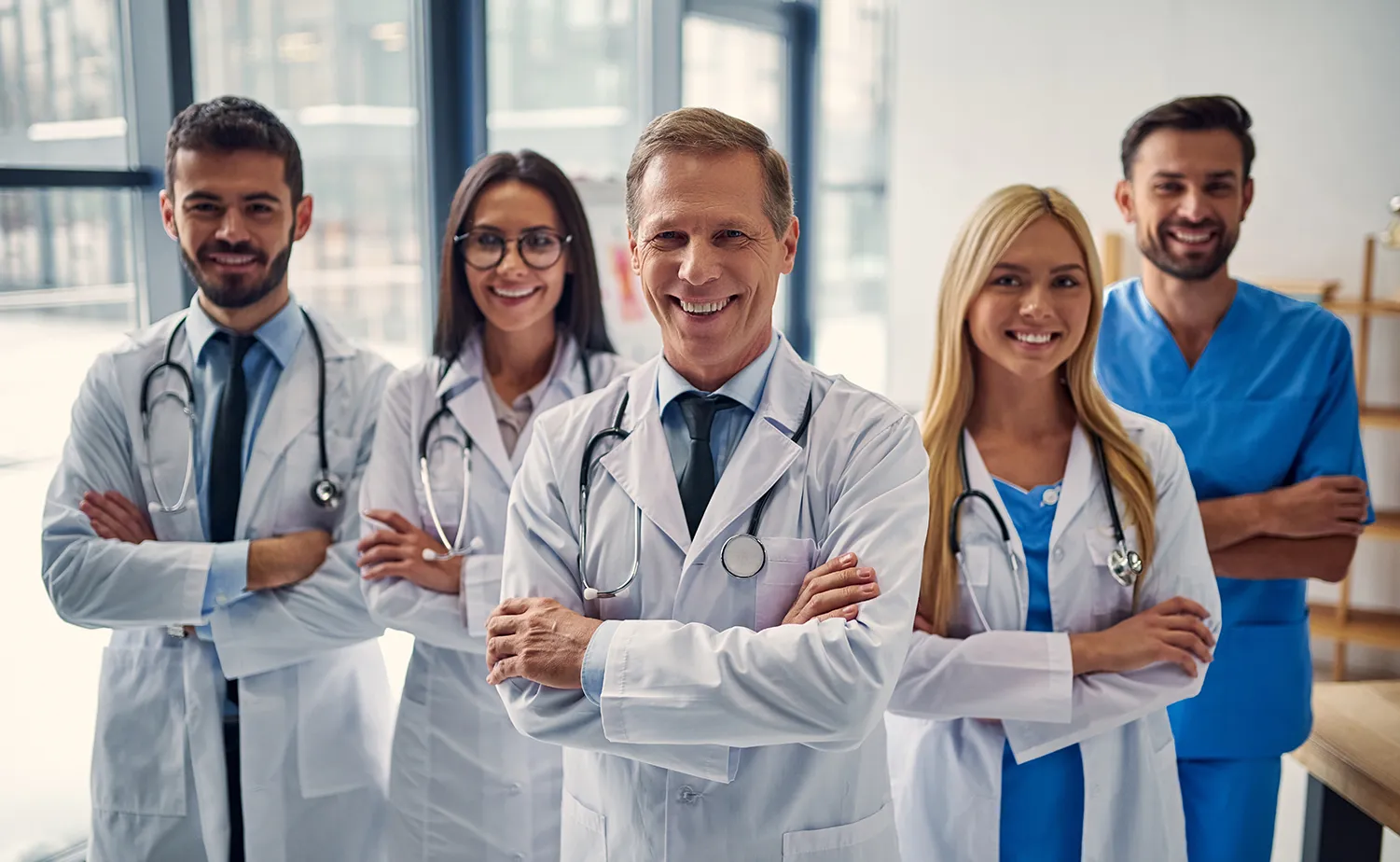 Vital Plus Pflegedienst - Gruppe von Ärzten in der Klinik